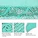 LANGRIA Mermaid Tail Blanket Glittering Flannel Super Soft Cozy Warm Lightweight for Kid Girl Adult All Season (60 x 25 inches, Green)