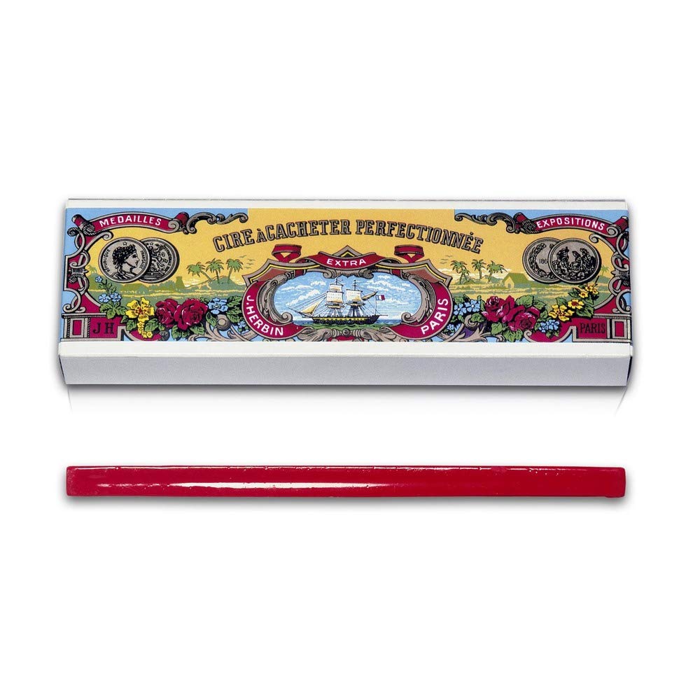 Herbin Regular Sealing Wax - Cherry, 10 sticks