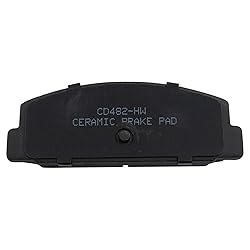 TRQ Rear Brake Pads Ceramic Compatible with