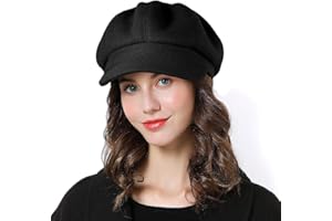 Sumolux Women Beret Newsboy Hat French Wool Cap Classic Autumn Spring Winter