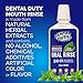 All Natural Mouthwash - Made in USA - REMOVES BAD BREATH and TOOTH PLAQUE - Best Alcohol Free Oral Rinse for Tartar Defense, Fresher Breath, and Healthier Gums - Mint Flavor.  