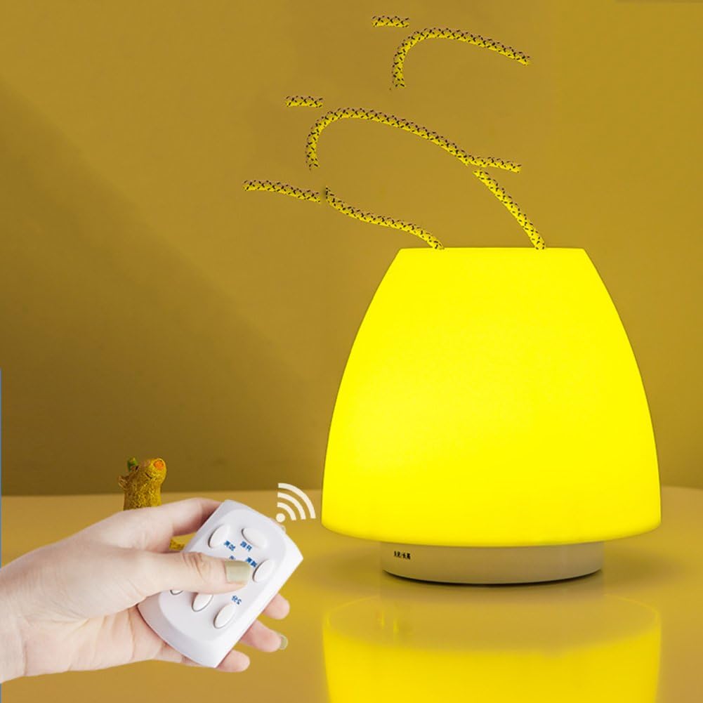 Remote control bedside lamps Bedroom Mini touch table lamps Living room Baby feeding Can be portable-C