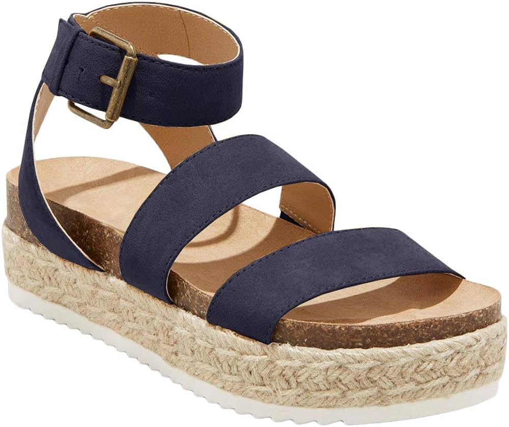 flat espadrille sandals with ankle strap