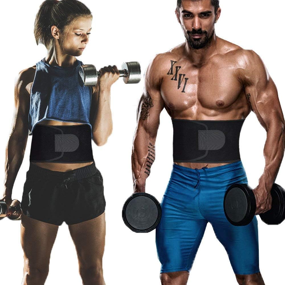 FOISON Waist Trimmer,Waist Trimmer for Women Waist Trainer Adjustable Waist Trimmer for Men and Women to Loose Weight and Keep Fit by