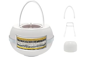 SUPRBIRD Bath Water Filter for Tub Faucet - 8 Stages Bathtub Ball Filter for Bathroom Sink, 2500 Gallons Shower Hard Water Softener to Remove Contaminants, Chlorine, Fluoride, Improve Skin,Hair,Nails Health