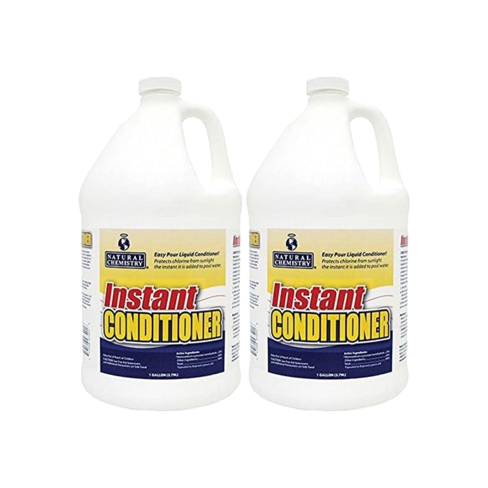 Natural Chemistry Instant Pool Water Conditioner, 1 Gallon, Pack of 2, Protects Chlorine from Sunlight, Instantly-Dissolving and Easy to Use Image