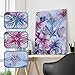 Diamond Painting DIY 5D Special Shape Rhinestones, ABEUTY Red Blue Flowers & Butterfly, Partial Drill Crystal Diamond Art Kits