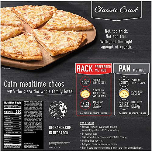 Red Baron, Classic Four Cheese Pizza, 21.06 Ounce (Frozen) - Thumbnail 3