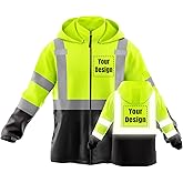 Hi-Vis Safety Jackets Custom Logo High Visibility Windbreaker Team Work Uniform