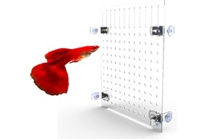 Bubble Magus Acrylic Aquarium Fish Tank Divider Clear Kit Fit for All Type Aquarium Divider with Suction Cups (11.81"*11.81")