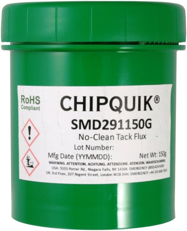 Tack Flux no-clean SMD291 in 150 gram Jar