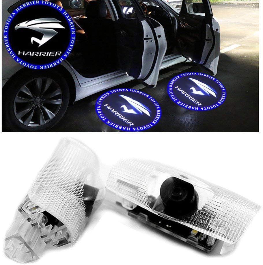 Amazon.co.jp： Uniquel ハリアー車用ドアランプ カーテシランプ ロゴ 2個セット 工具付 ドアウェルカムライト カーテ