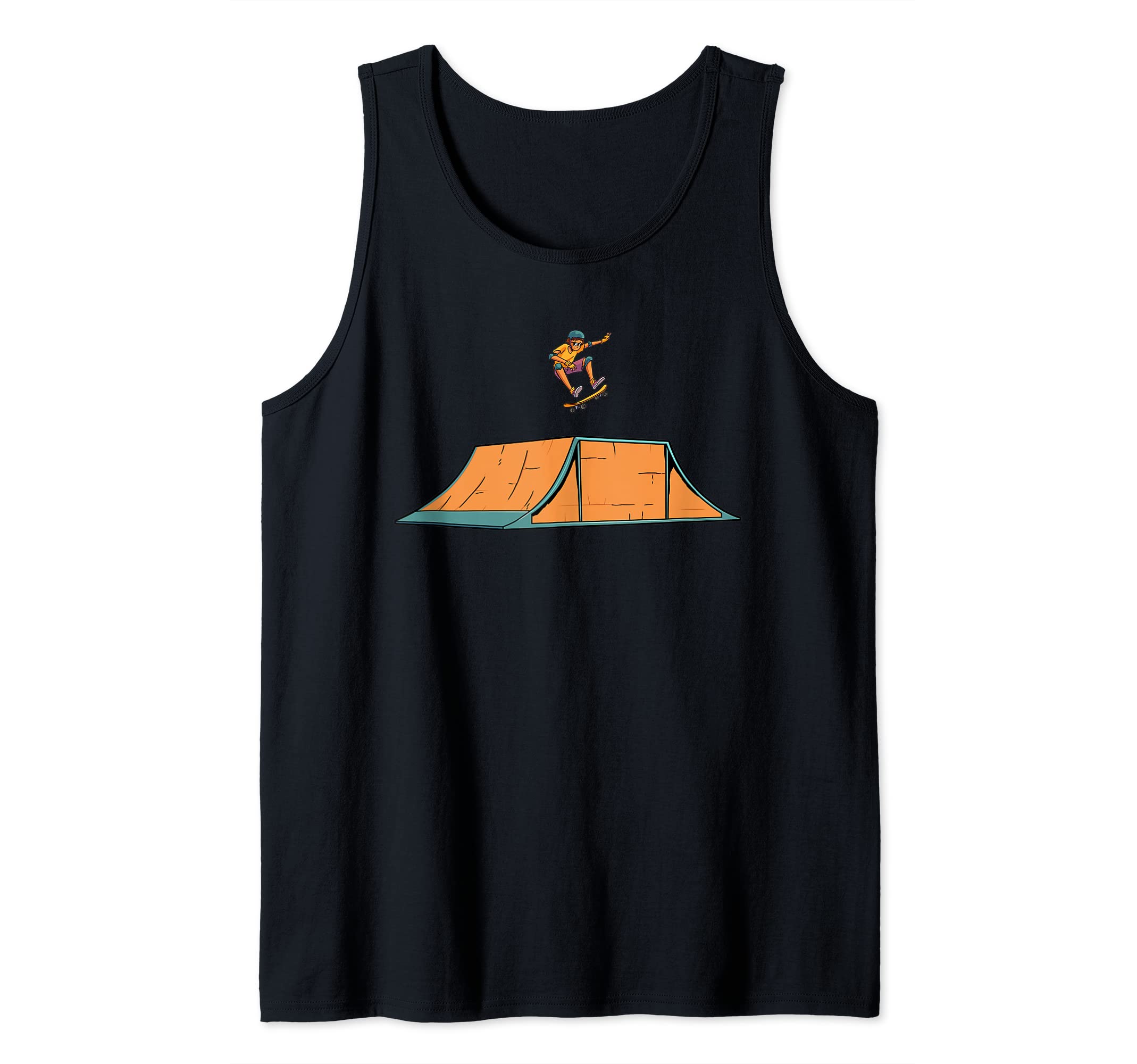 Skateboard Skateboarder - Skateboarding Halfpipe Skater Tank Top