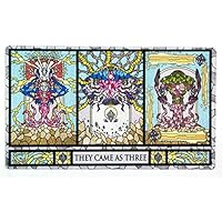 Inked Playmats Stained Glass Titans Playmat Inked Gaming TCG Game Mat for Cards