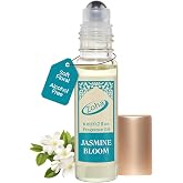 Zoha Jasmine Bloom Perfume Oil Roll On for Women &amp; Men, Alcohol-Free 6ml | Long-lasting oil-based perfume that evolves with your skin into a personal scent. A hypoallergenic, travel-size gift.