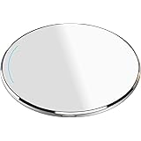 TOZO W1 Wireless Charger 10W Thin Aviation Aluminum Computer Numerical Control Technology Fast Charging Pad Silver (NO AC Ada