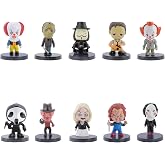 brableewear Horror Movie Anime Action Figure Halloween Zombie Statues Scary Toys Horror Killer Set Action Figures Home Decor Collectible
