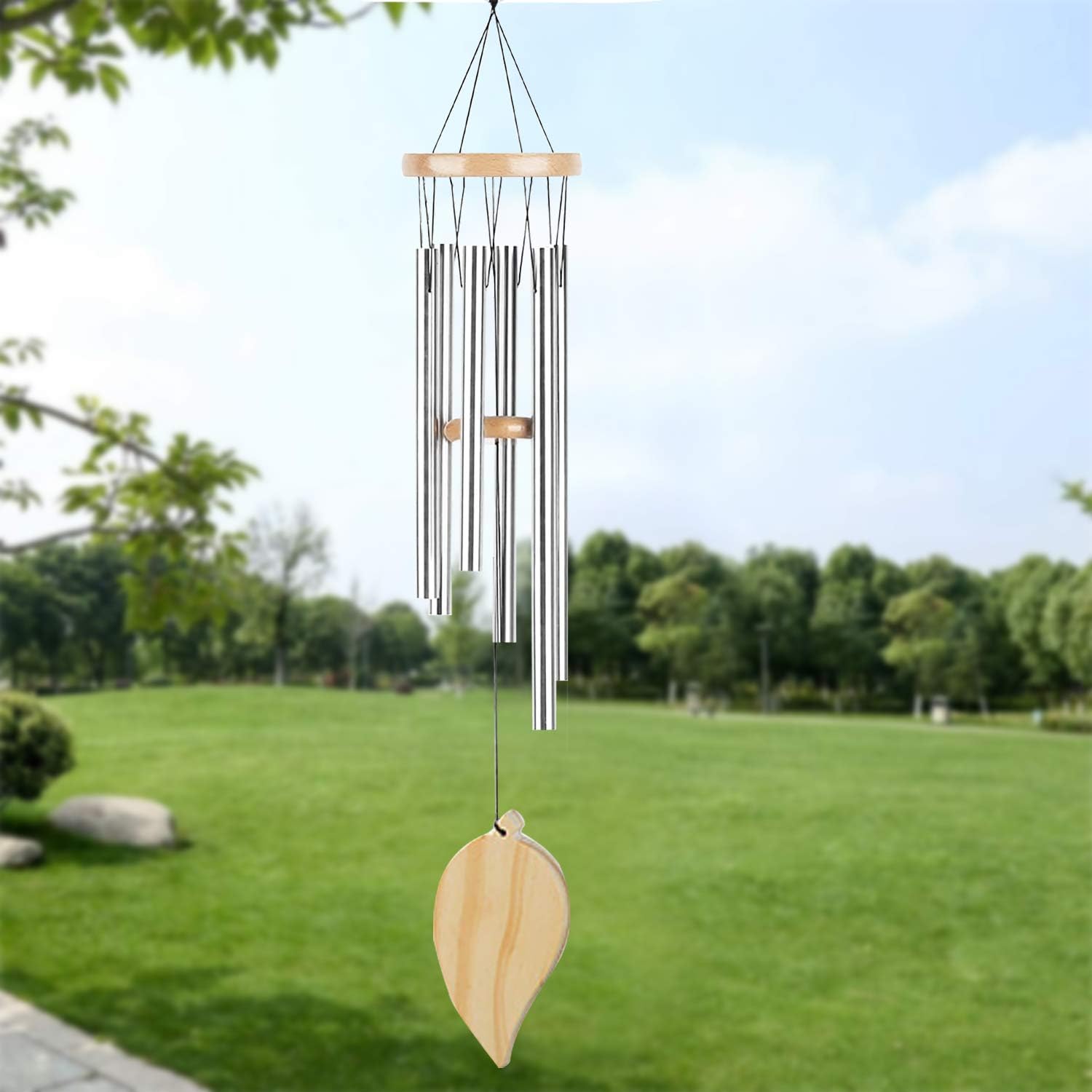 TFZBA Wind Chimes for Outside Memorial Wind Chimes with Hook Pendant DIY Wind Chime for Outdoor Home House Patio Garden Decor: Sports & Outdoors