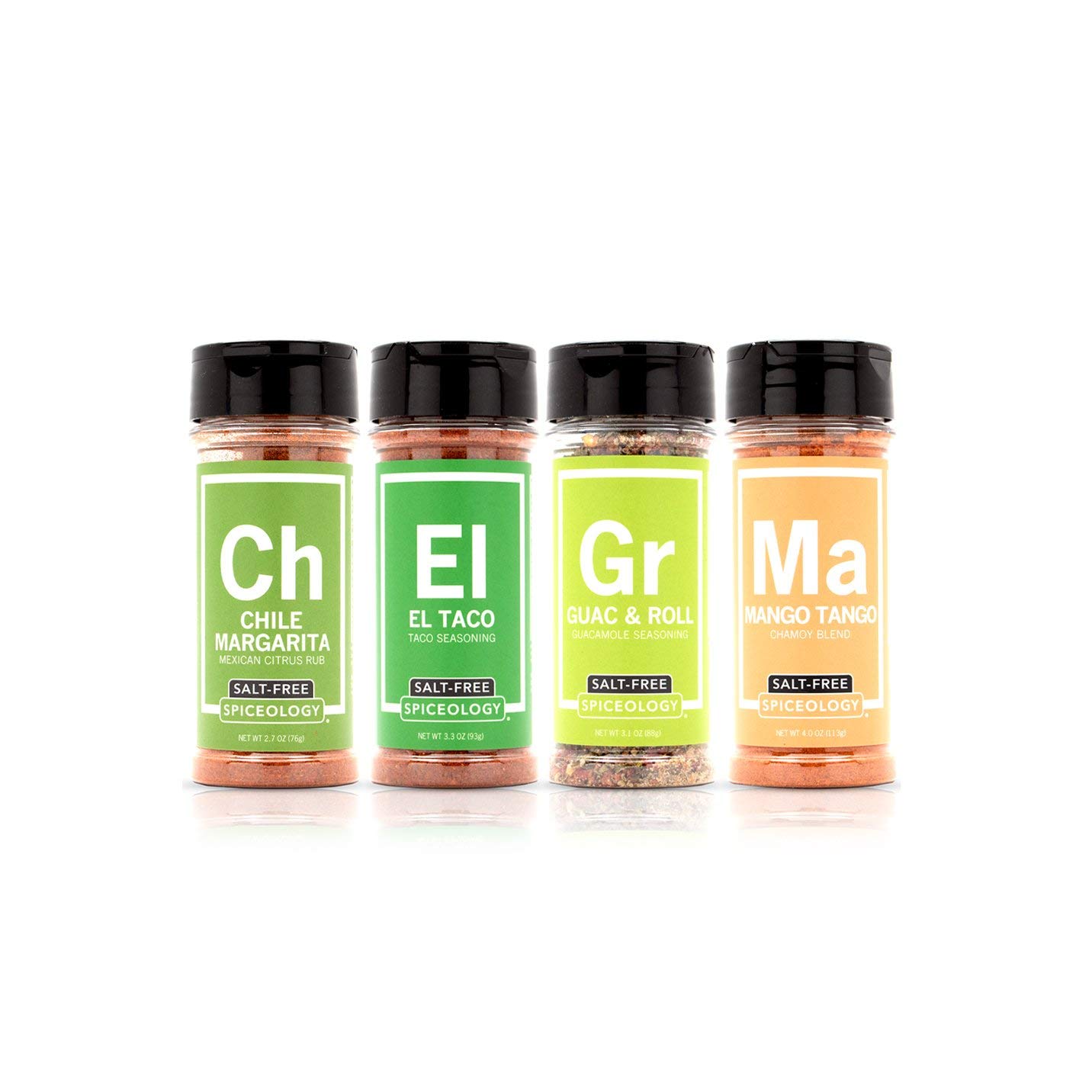 Spiceology - Mexican Street Foods Salt Free Seasoning 4 Pack - Spices and Seasonings