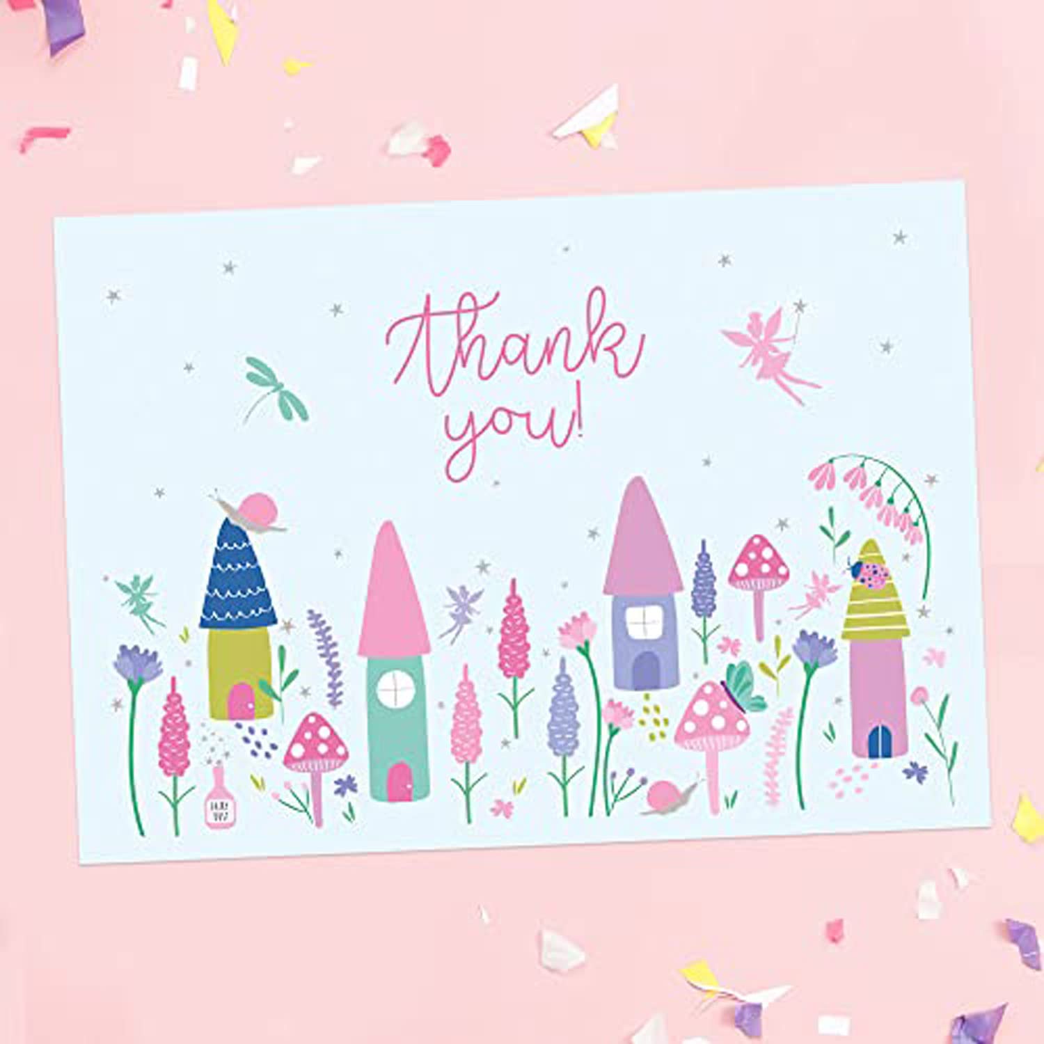 Dotty about Paper Kids Thank You Cards - Fairy Garden - Pack of 10