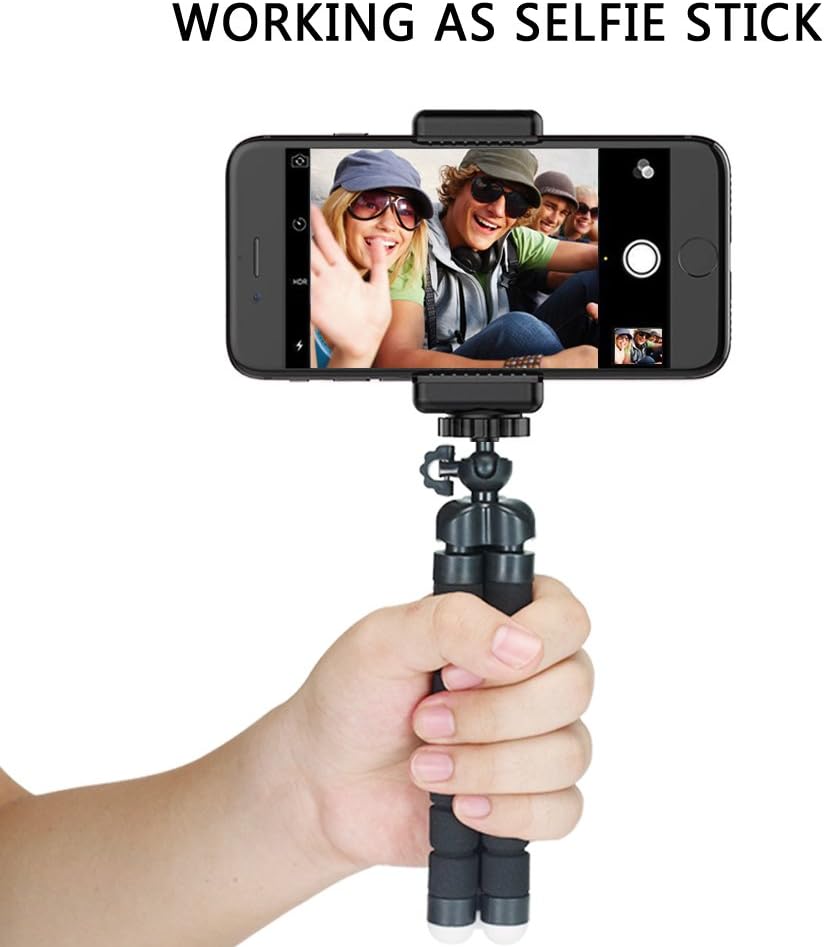 Phone Tripod,Flexible Tripod with Wireless Remote Shutter for iPhone & Android,Mini Tripod for Camera and GoPro