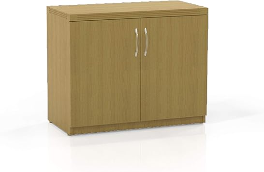 Amazon Com Mayline Aberdeen 36 W Storage Cabinet With 2 Doors Maple Tf Furniture Decor
