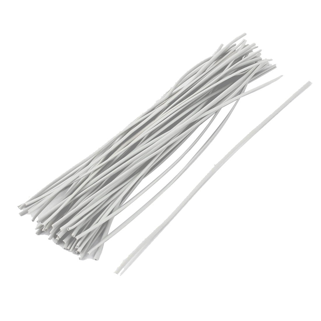 sourcing map Package Reusable Twist Tie Candy Bag Ties 150mm Long 50pcs White