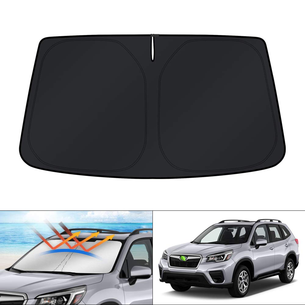 Photo 1 of KUST Windshield Sun Shade for 2019-2024 2025 Subaru Forester Accessories, Custom Fit SUV Car Front Sunshade Window Sun Visor Protector Foldable Blocks UV Rays Keep Your Car Cooler
