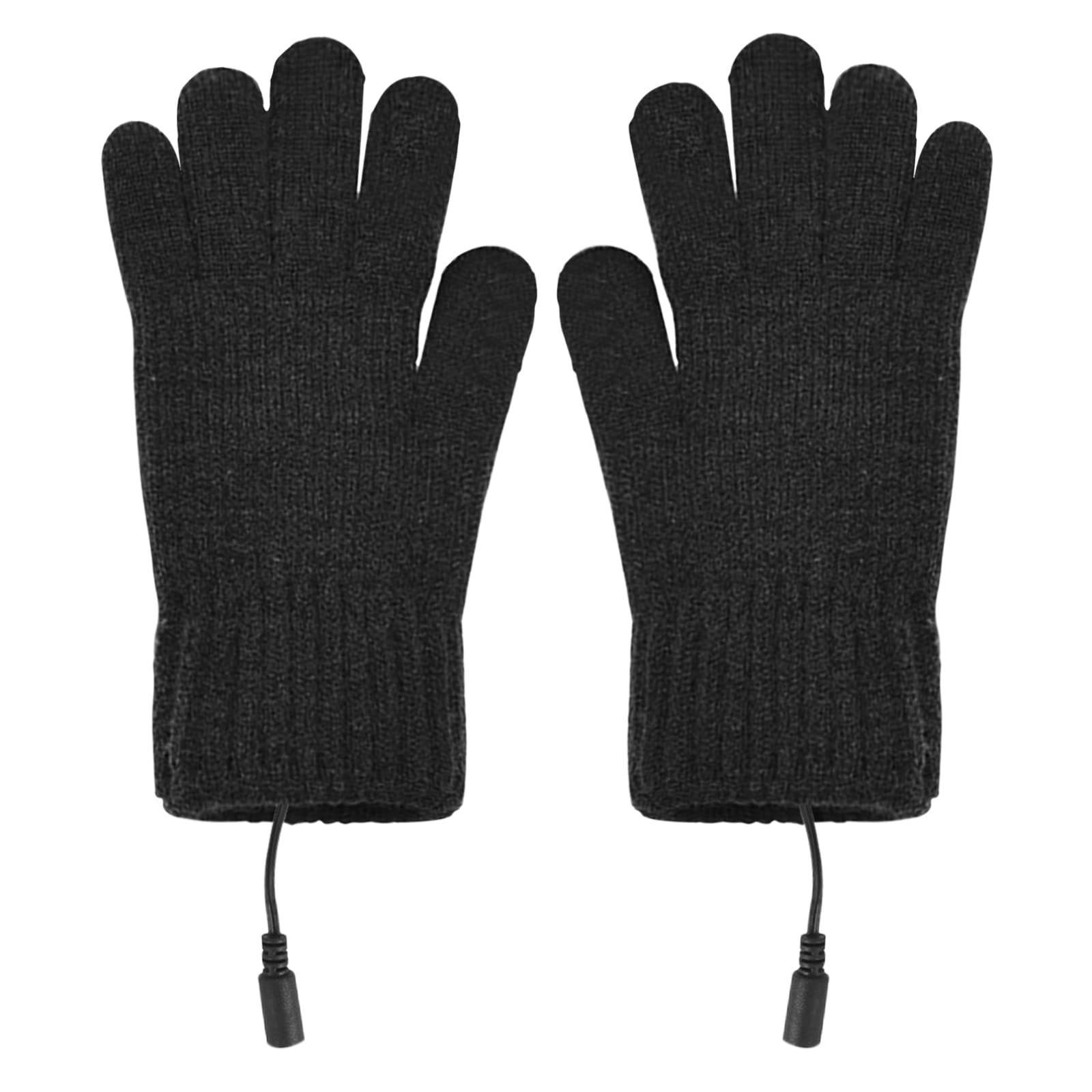 JIAHG Mens USB Heated Gloves Electric Heating Half Finger Laptop Texting Gloves Winter Warm Mittens Convertible Flip Work Gloves Clod Weather Hands Warmer for Office Typing