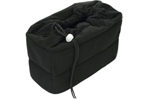 Yimidear Shockproof Padded Foldable Partition Camera Insert Protective Bag for DSLR Shot Or Flash Light (Black)