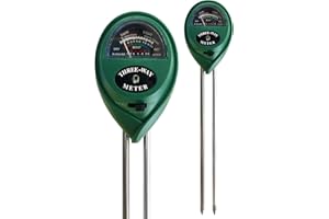 SOONKODA 3 in 1 Soil PH Meter Soil Moisture Light PH Tester for Indoor Outdoor House Potted Plants Care,Garden nutrients,Farming,Lawn,Gardening Tool Kits,Soil Hygrometer Sensor No Battery Needed