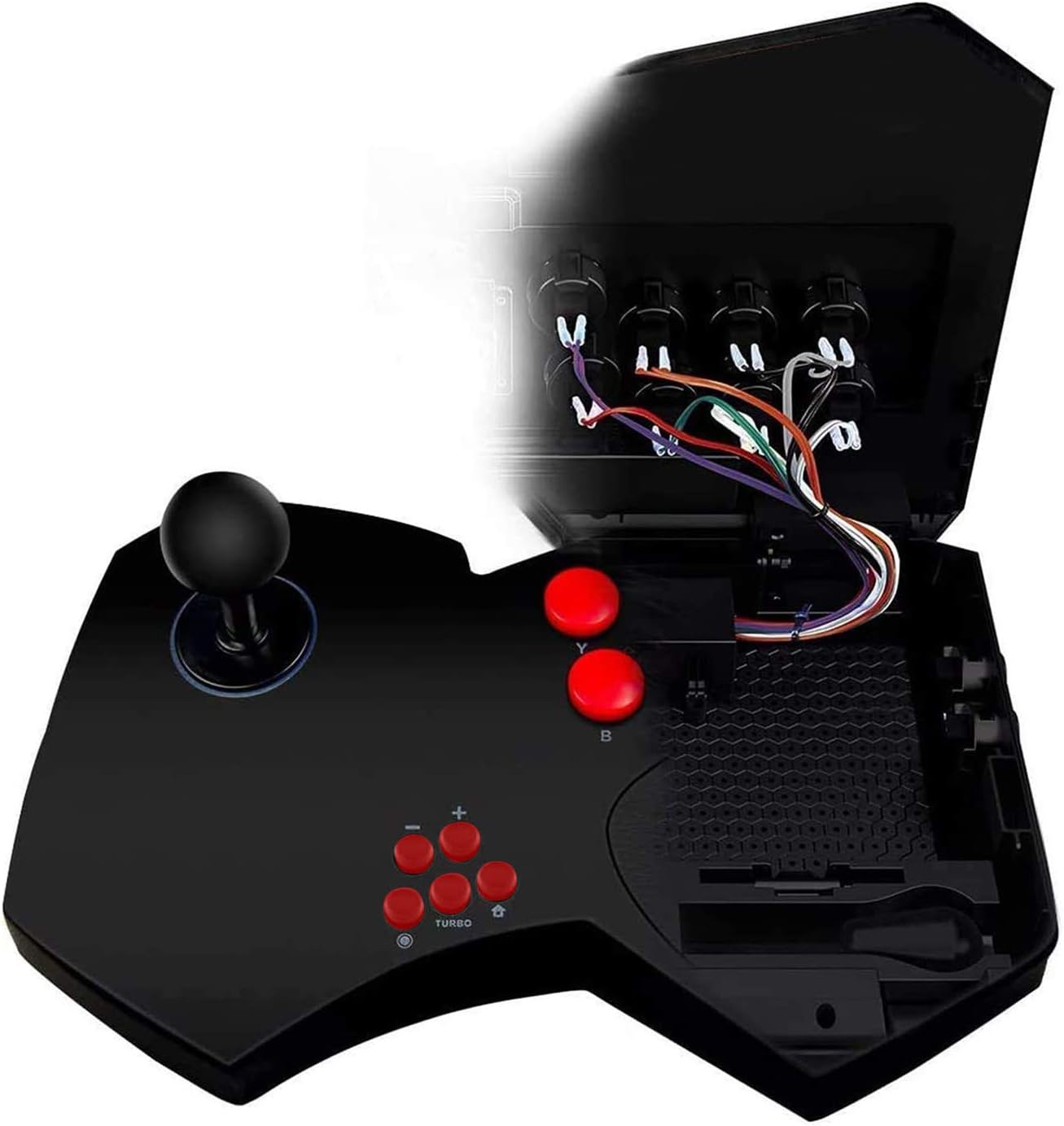 DOYO Arcade Fight Stick,Game Arcade Joystick Multi-Function Joystick for Switch/PC Xinput/PC DirectInput/PS3/TV Android/Raspberry Pi/NeoGeo… (Black-2): Computers & Accessories