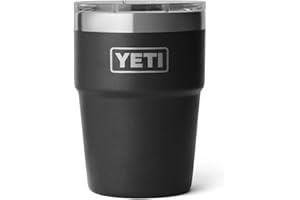 YETI Rambler 16 oz Stackable Tumbler, Vacuum Insulated, Stainless Steel with MagSlider Lid, Black