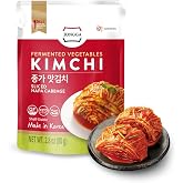 Spicy Premium Fermented Kimchi Napa Cabbage [ FUN SIZE Pouch Pack of 8] - [Original] – (Gluten Free / KETO / Vegan) | 0 Fat/ 