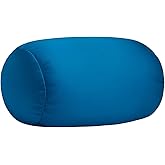 Focustree Microbead Neck Body Pillow Tube Microbead Bolster Bean Smooth Cool Pillow Neck Cervical Roll Pillow for Sleeping 7 x 12Inch Throw Travel Pillow (Pine Green)