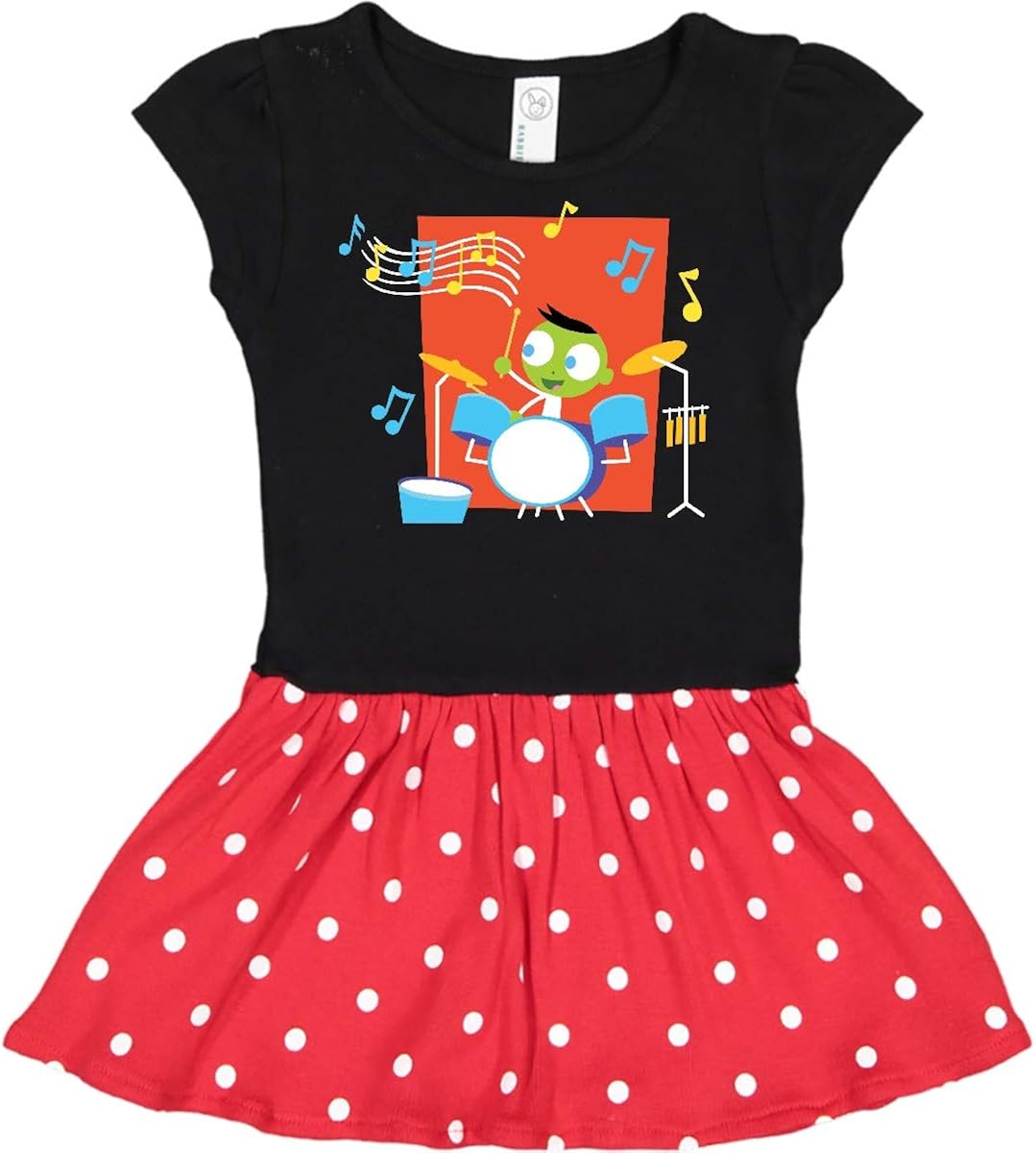 inktastic Del Playing Drums Toddler Dress - PBS Kids