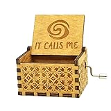 Nostalgish It Calls Me Music Box Hand Crank Wooden