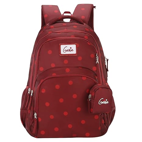 maroon school backpack