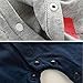 Fairy Baby Newborn Boy's Gentleman Romper Outfit with Bow Tie,0-3M,Short Grid Navy