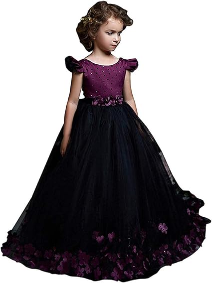 purple flower girl dresses amazon