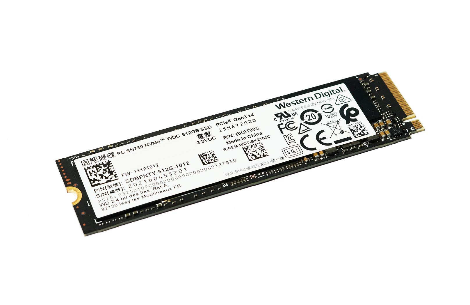 OEM New WD PC SN730 NVMe SSD 512GB Capacity Read