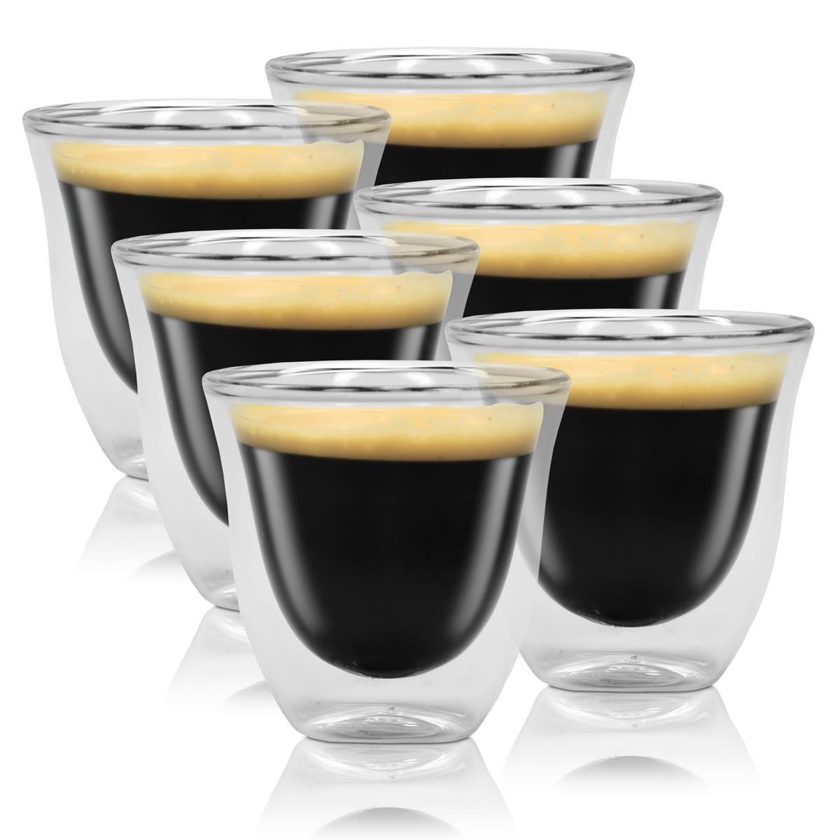 3x Delonghi Espresso Kaffee 2er Doppelwandiges Thermoglas Amazon.de