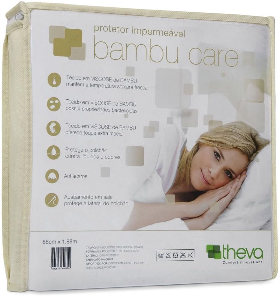 Protetor Colchão Impermeável Bambu Care Solteiro