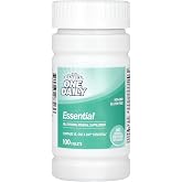 21st Century One Daily Essential Multivitamin Multimineral, 100 Tablets | Complete Once-Daily Multivitamin &amp; Multimineral, Compare VS. One A Day&reg; Essential, Adults, Comparable to the Leading Brand