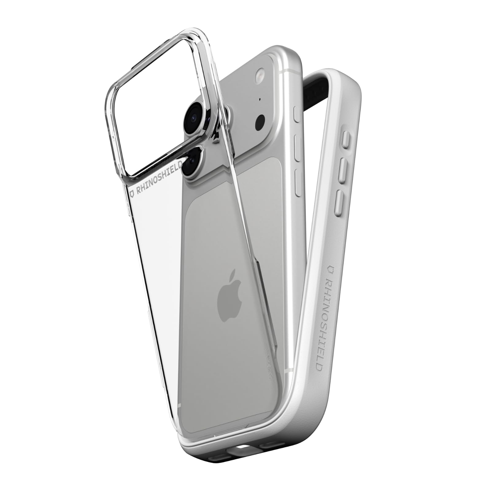 Photo 1 of RhinoShield Phone Case Compatible with iPhone 17 Pro | Mod NX - Modular Protective Bumper Case with Backplate, Shockproof with Military Grade Drop Protection - White