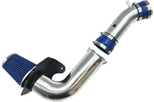 OBUYTO 3-Inch Cold Air Intake Kit with Heat Shield + Filter Compatible for Ford Mustang 3.8L V6 Engine 1999-2004 Automatic and Manual Transmission (Blue)
