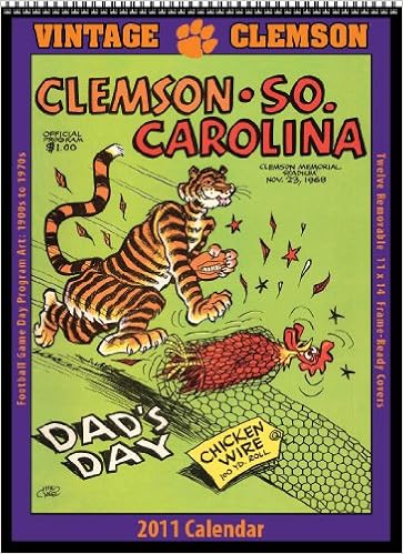 Clemson Tigers 2011 Vintage Football Calendar Asgard Press