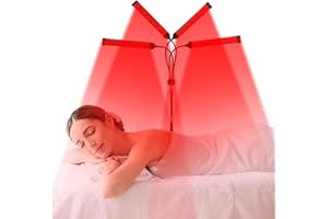 DEVOWELLTE 940nm Red Light Therapy for Body, 180LEDs Red Light Therapy Lamp with Stand, 3-in-1 Chip Designed 660nm ＆850nm &940nm Infrared Light Therapy for Face
