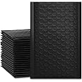 UCGOU Bubble Mailers 4x8 Inch Black 50 Pack Poly Padded Envelopes Small Business Mailing Packages Opaque Self Seal Adhesive W