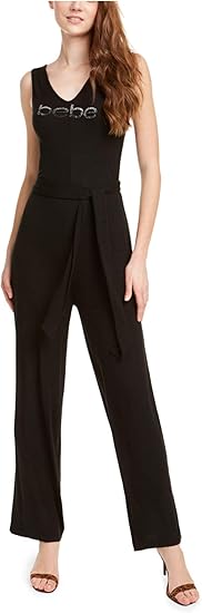 bebe logo jumpsuit